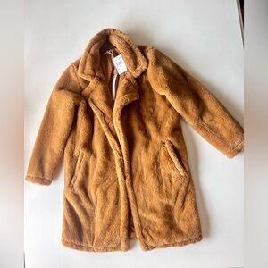 Woven Heart: New Faux Fur Teddy Coat so soft comfy